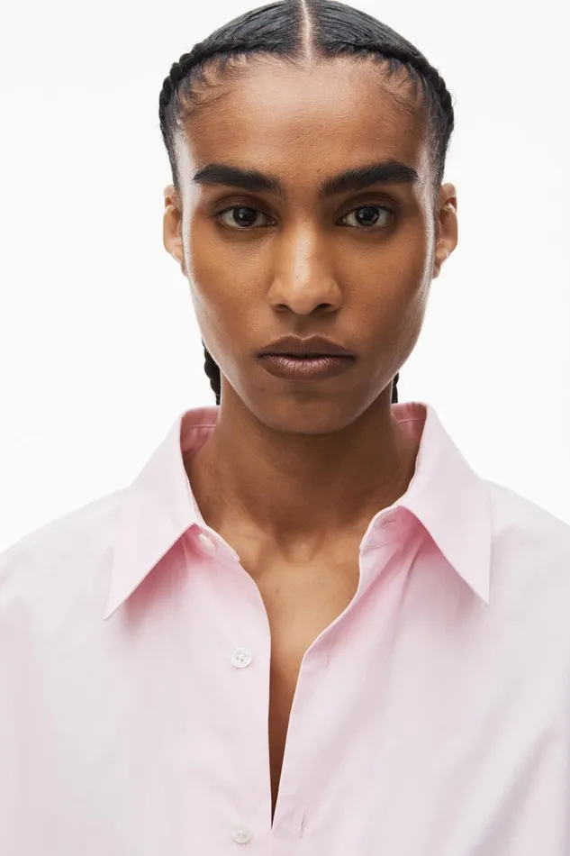 Alexander Wang Tops and Shirts Women Button Up Long Sleeve Boyfriend Shirt In Cotton With Logo