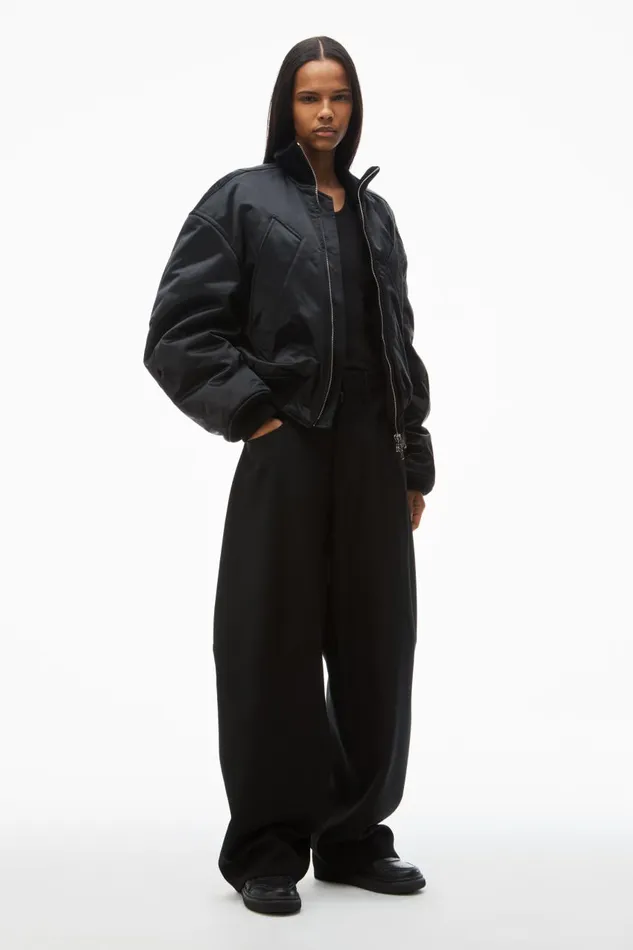 Alexander Wang UnisexWomenMen Bomber Jacket In Sateen