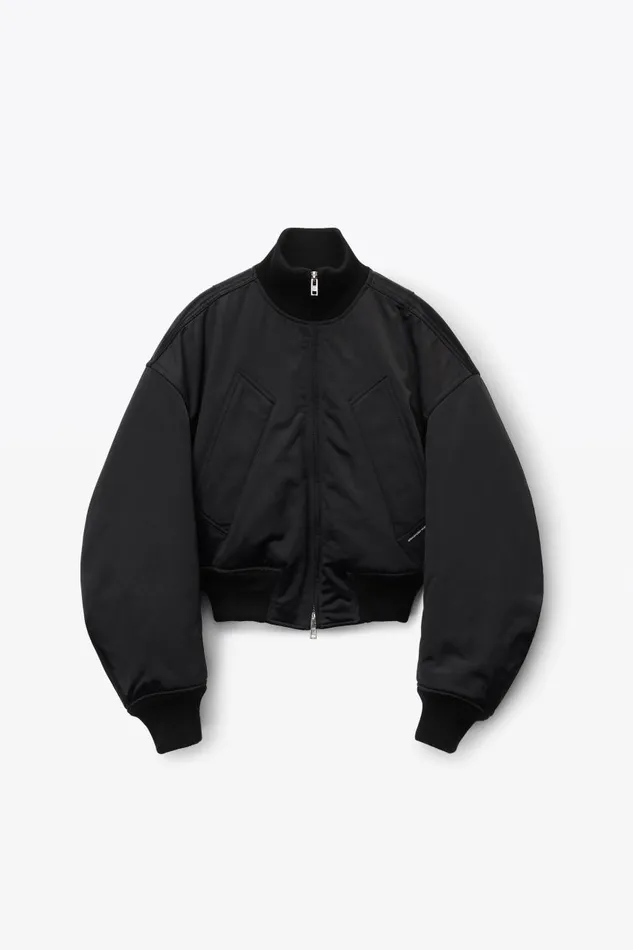 Alexander Wang UnisexWomenMen Bomber Jacket In Sateen