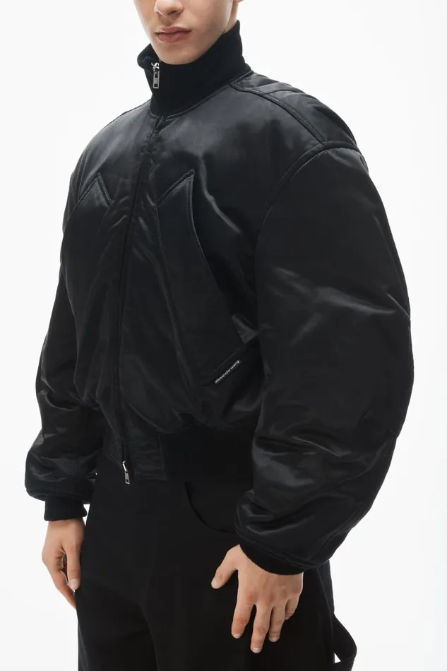 Alexander Wang UnisexWomenMen Bomber Jacket In Sateen