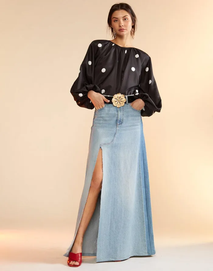 Alice Silk Blouse 8211 Blkwt Women Cynthia Rowley Tops