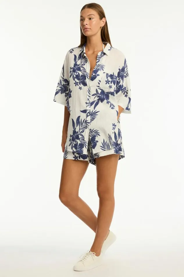 Aloha Beach Short Aloha White Women Sea Level Shorts