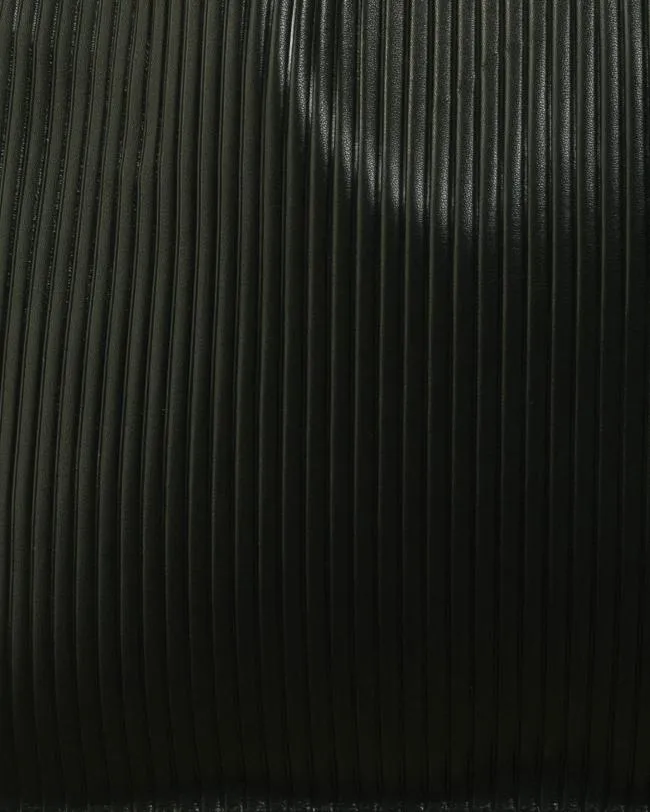 ALOHAS Bags The L Pleated 8211 Black Leather Handbag 8211 Women