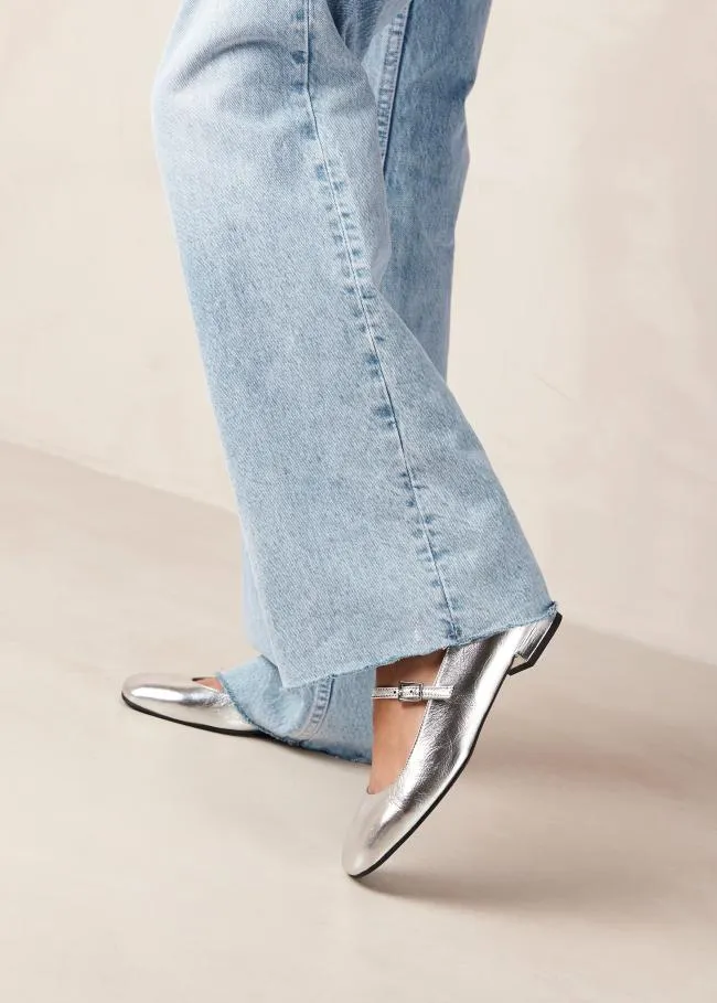 ALOHAS Ballet Flats Por Do Sol 8211 Silver Ballet Pumps 8211 Women