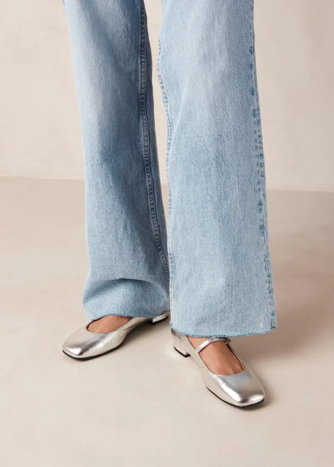ALOHAS Ballet Flats Por Do Sol 8211 Silver Ballet Pumps 8211 Women