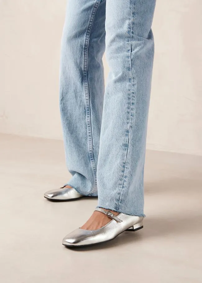 ALOHAS Ballet Flats Por Do Sol 8211 Silver Ballet Pumps 8211 Women