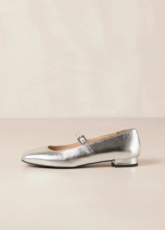 ALOHAS Ballet Flats Por Do Sol 8211 Silver Ballet Pumps 8211 Women