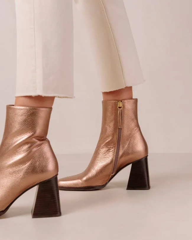 ALOHAS Boots South Shimmer 8211 Metallic Leather Boots 8211 Women