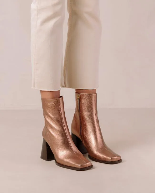 ALOHAS Boots South Shimmer 8211 Metallic Leather Boots 8211 Women