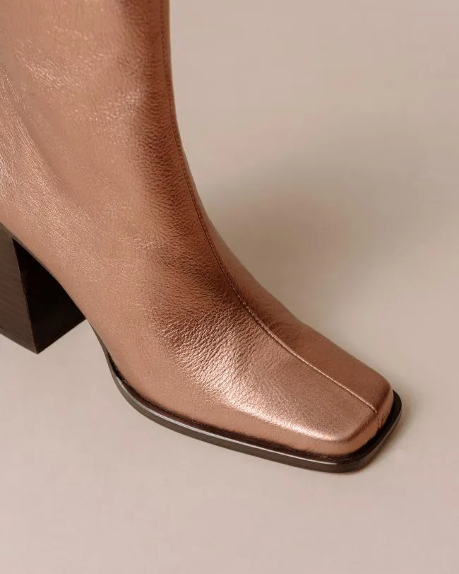 ALOHAS Boots South Shimmer 8211 Metallic Leather Boots 8211 Women