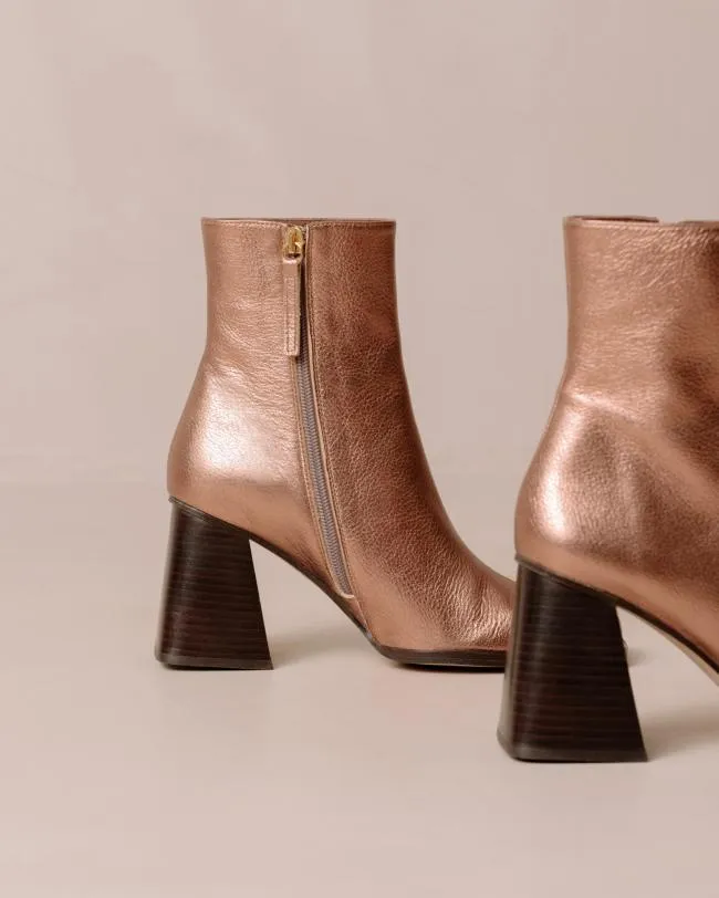 ALOHAS Boots South Shimmer 8211 Metallic Leather Boots 8211 Women
