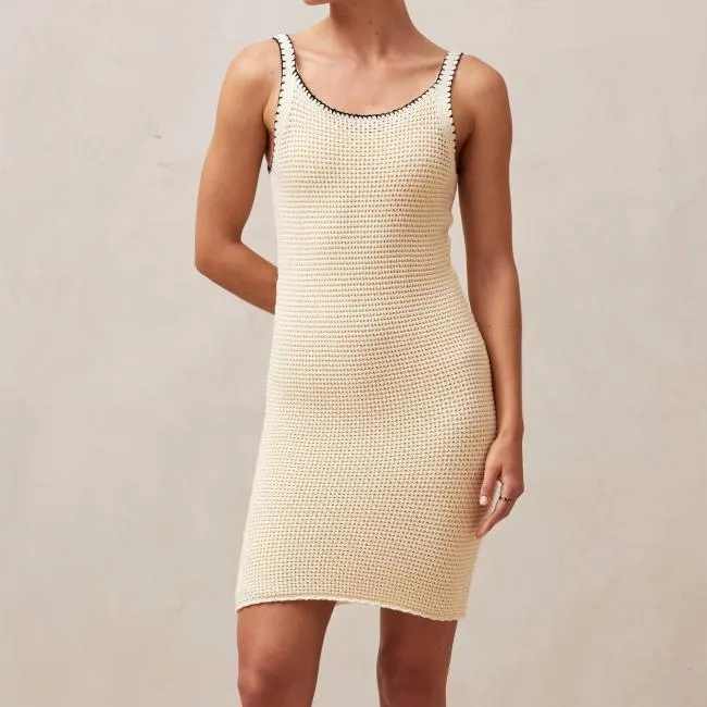 ALOHAS Dresses Milan 8211 Cream Cotton Dress 8211 Women