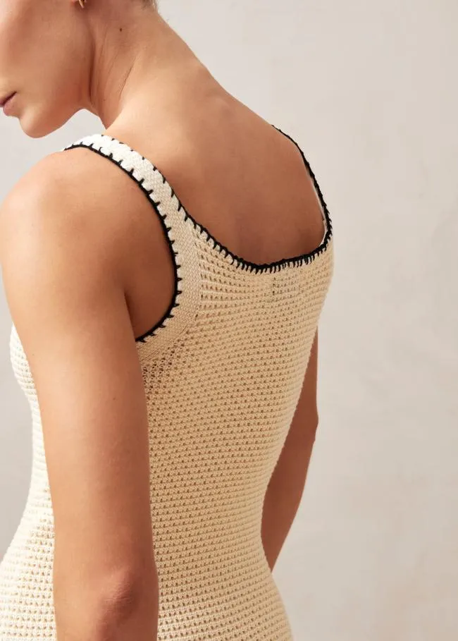 ALOHAS Dresses Milan 8211 Cream Cotton Dress 8211 Women
