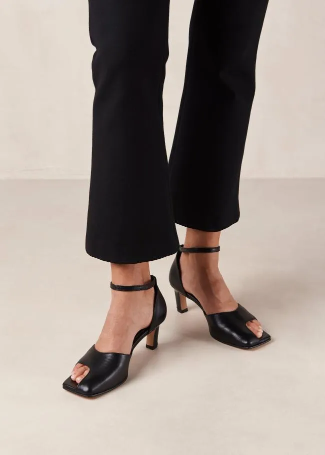 ALOHAS Heels Cliff 8211 Black Leather Pumps 8211 Women