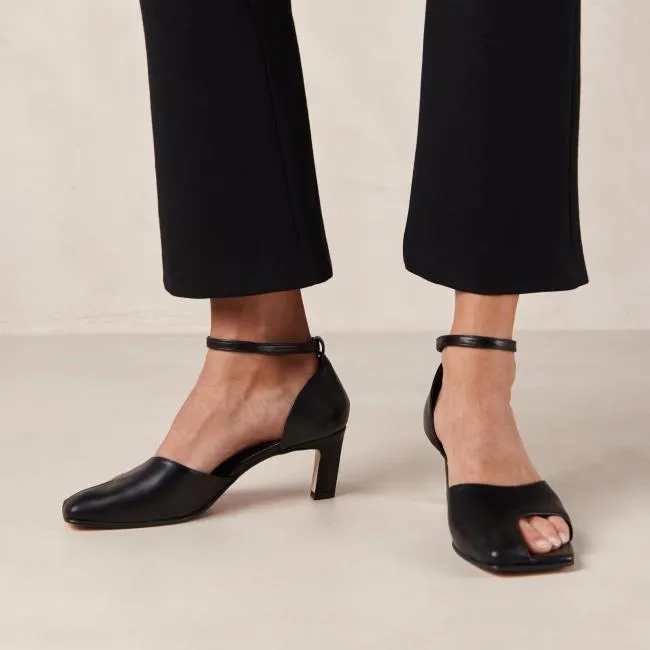 ALOHAS Heels Cliff 8211 Black Leather Pumps 8211 Women