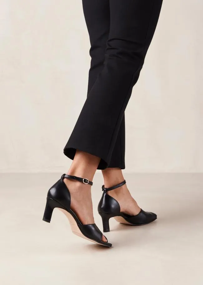 ALOHAS Heels Cliff 8211 Black Leather Pumps 8211 Women