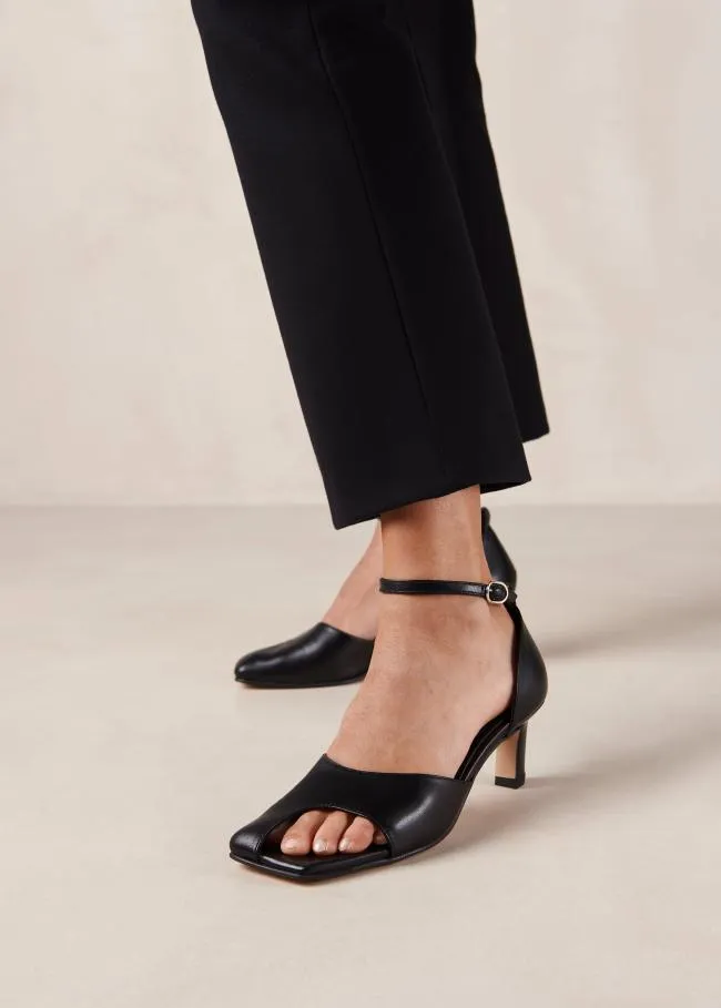 ALOHAS Heels Cliff 8211 Black Leather Pumps 8211 Women