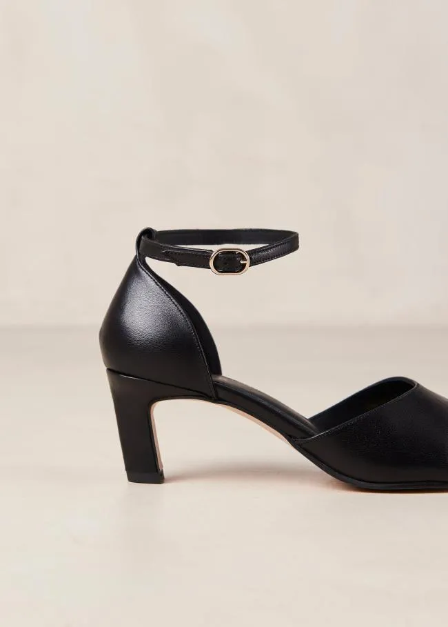 ALOHAS Heels Cliff 8211 Black Leather Pumps 8211 Women