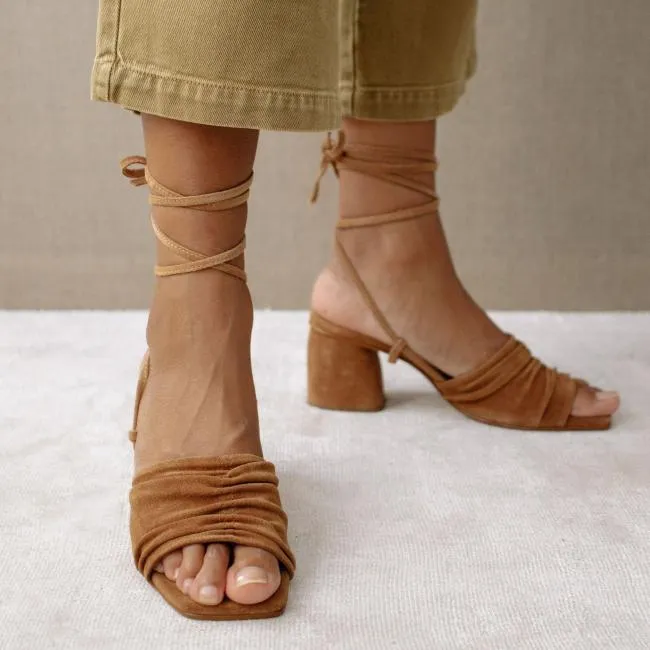 ALOHAS Heels Kahlo 8211 Brown Leather Sandals 8211 Women