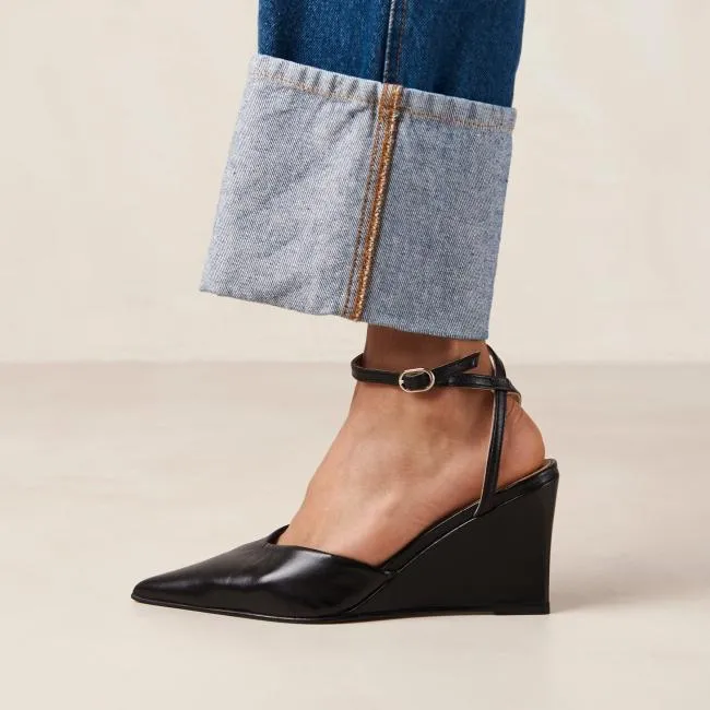 ALOHAS Heels Polly 8211 Black Wedge Pumps 8211 Women