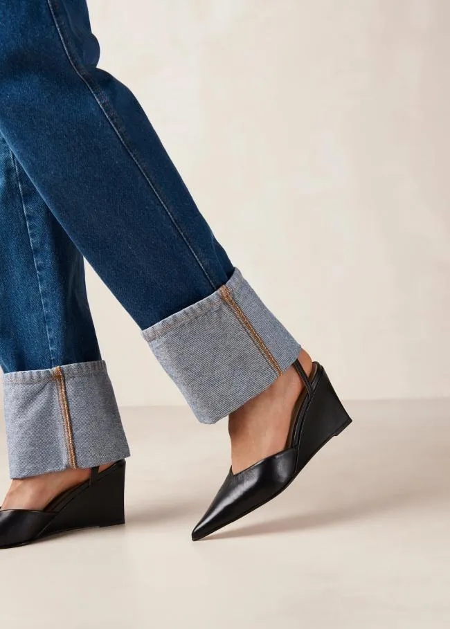 ALOHAS Heels Polly 8211 Black Wedge Pumps 8211 Women
