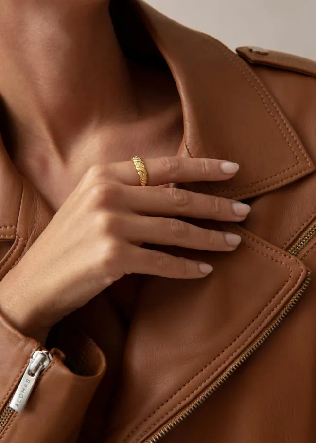 ALOHAS Jewelry Cyborg 8211 Gold And Crystal Ring 8211 Women