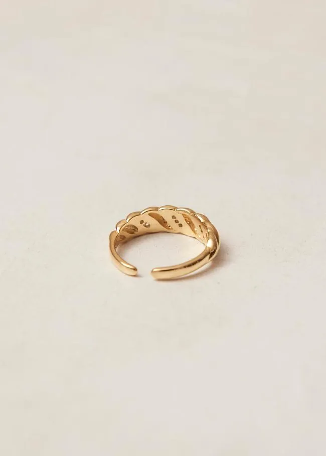 ALOHAS Jewelry Cyborg 8211 Gold And Crystal Ring 8211 Women