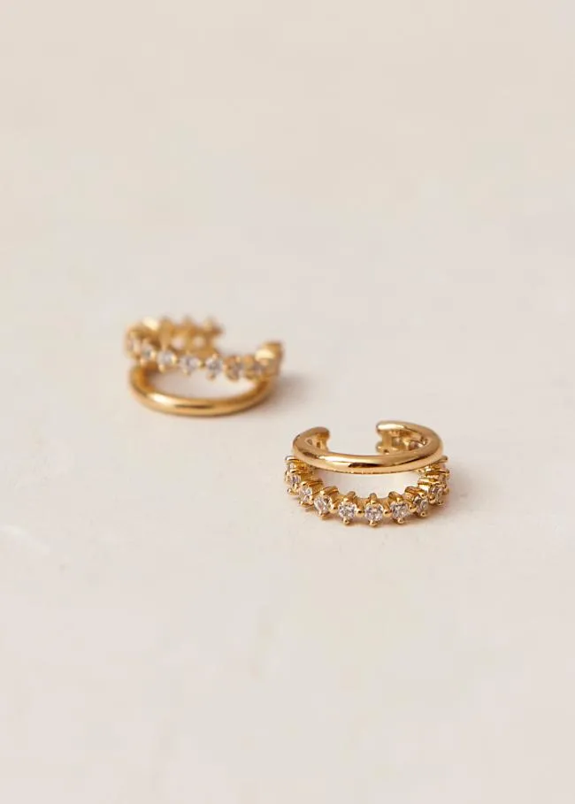 ALOHAS Jewelry Starla 8211 Gold Ear Cuff With Crystals 8211 Women