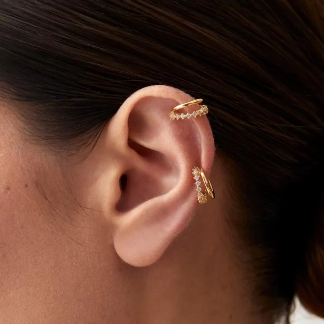ALOHAS Jewelry Starla 8211 Gold Ear Cuff With Crystals 8211 Women