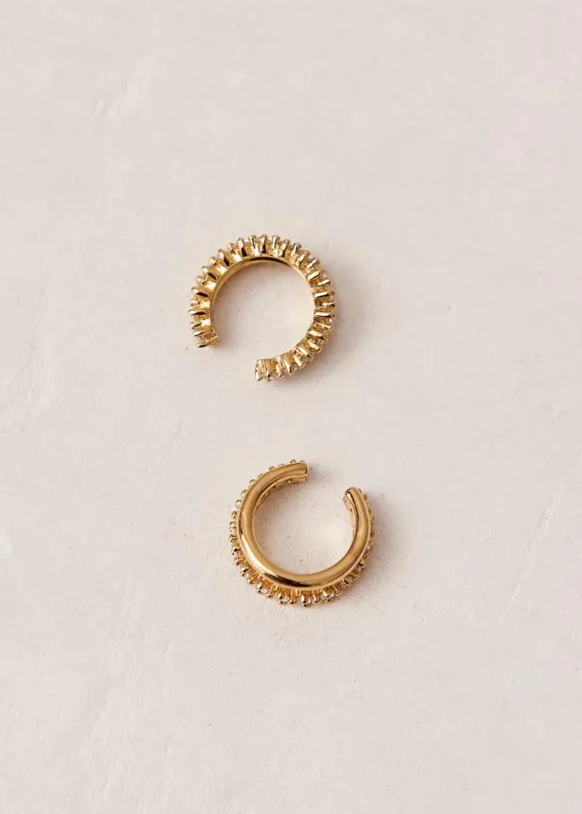 ALOHAS Jewelry Starla 8211 Gold Ear Cuff With Crystals 8211 Women