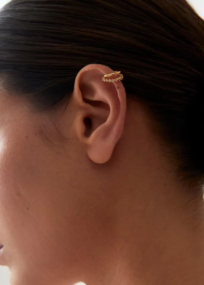ALOHAS Jewelry Starla 8211 Gold Ear Cuff With Crystals 8211 Women
