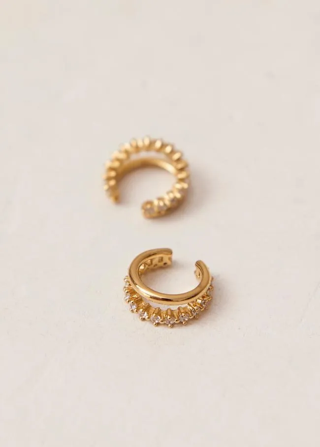 ALOHAS Jewelry Starla 8211 Gold Ear Cuff With Crystals 8211 Women