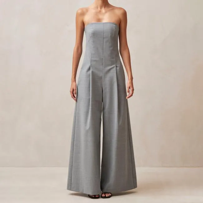 ALOHAS Jumpsuits Elisa 8211 Grey WoolBlend Jumpsuit 8211 Women