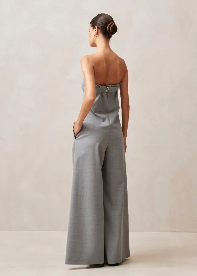 ALOHAS Jumpsuits Elisa 8211 Grey WoolBlend Jumpsuit 8211 Women