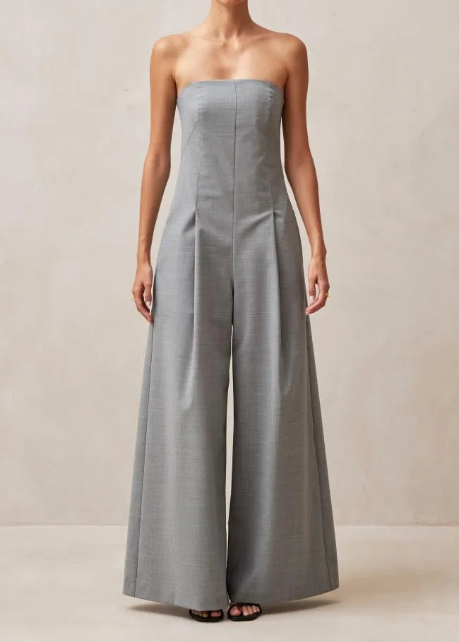 ALOHAS Jumpsuits Elisa 8211 Grey WoolBlend Jumpsuit 8211 Women