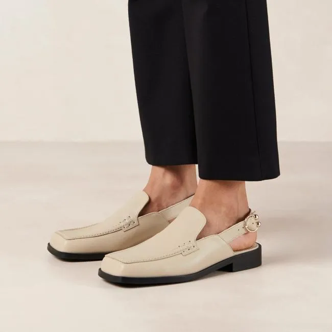 ALOHAS Loafers Abe 8211 Cream Slingback Loafers 8211 Women