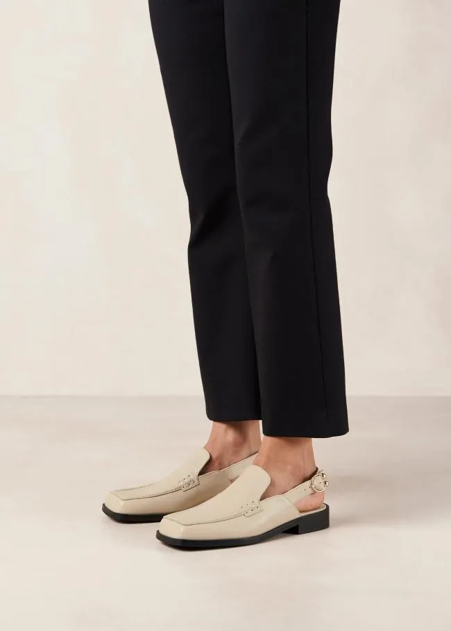 ALOHAS Loafers Abe 8211 Cream Slingback Loafers 8211 Women