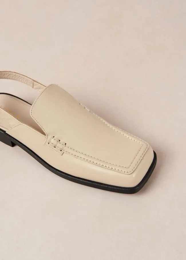 ALOHAS Loafers Abe 8211 Cream Slingback Loafers 8211 Women