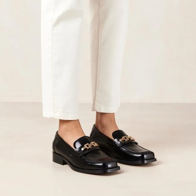 ALOHAS Loafers Elliot 8211 Black GoldChain Loafers 8211 Women