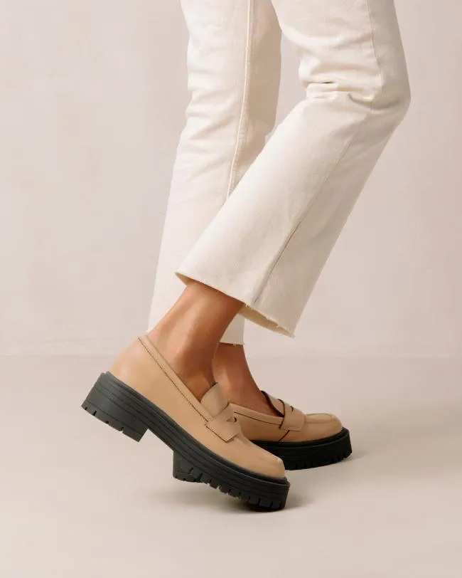 ALOHAS Loafers Mask 8211 Beige Vegan Leather Loafers 8211 Women