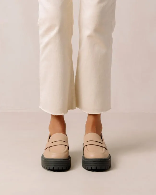 ALOHAS Loafers Mask 8211 Beige Vegan Leather Loafers 8211 Women