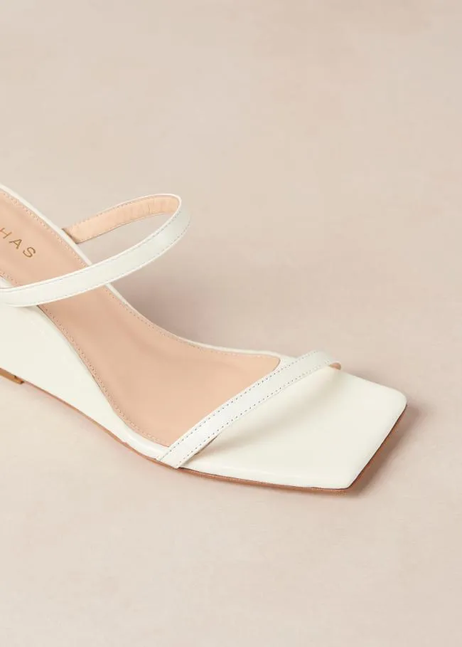 ALOHAS Mules Paixao 8211 Cream Wedge Mules 8211 Women