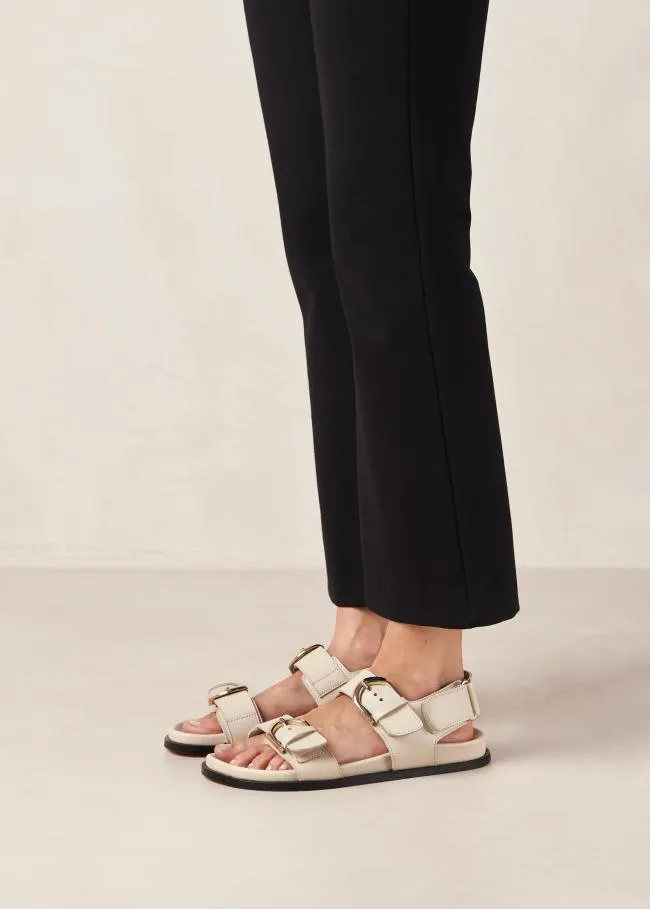 ALOHAS Sandals Leone Alli 8211 Cream DoubleStrap Sandals 8211 Women