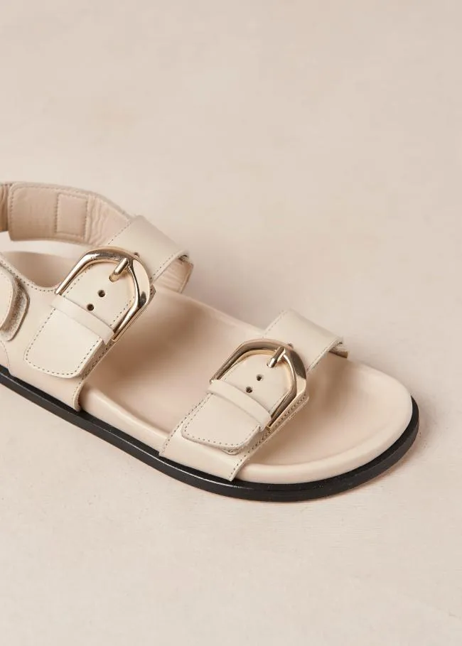 ALOHAS Sandals Leone Alli 8211 Cream DoubleStrap Sandals 8211 Women