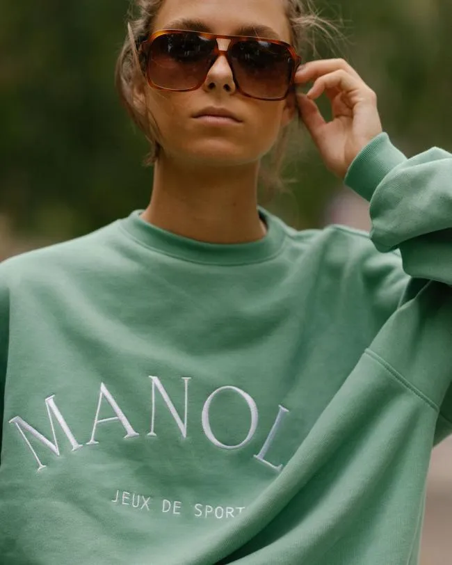ALOHAS Sportswear Iconica 8211 Green Sweatshirt 8211 Women