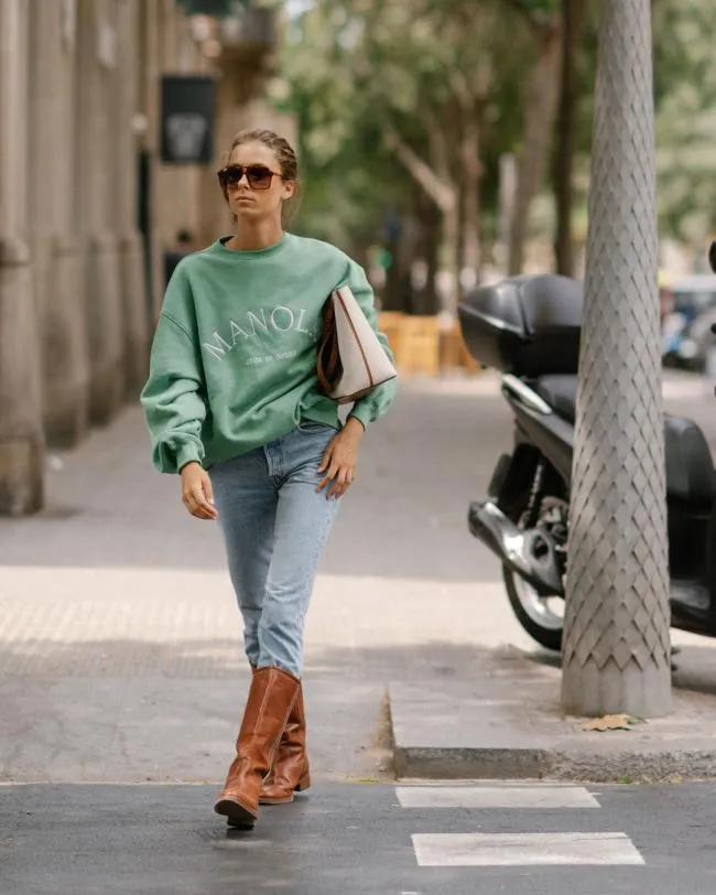 ALOHAS Sportswear Iconica 8211 Green Sweatshirt 8211 Women
