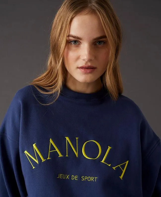 ALOHAS Sportswear Iconica 8211 Navy Blue Sweatshirt 8211 Women