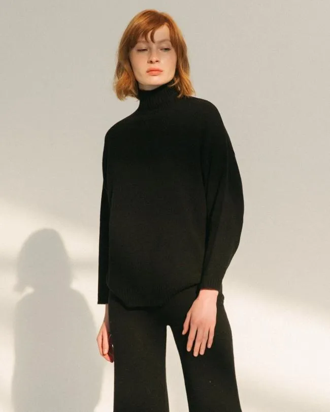 ALOHAS Sweaters and Cardigans Passenger 8211 Black Knit Top 8211 Women
