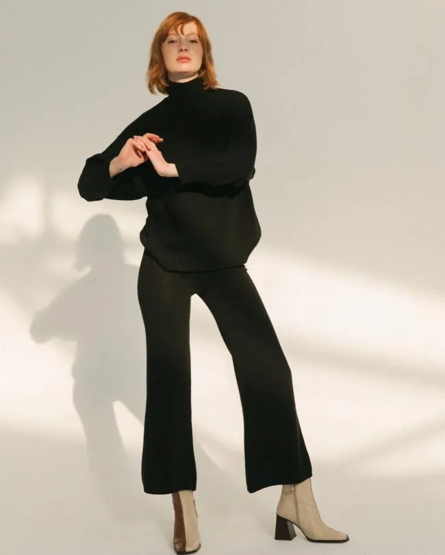 ALOHAS Sweaters and Cardigans Passenger 8211 Black Knit Top 8211 Women