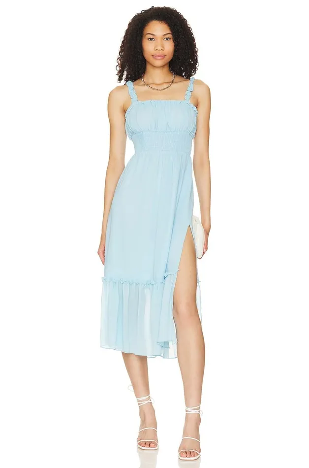 Arden Midi Dress Baby Blue Women Lovers and Friends Dresses